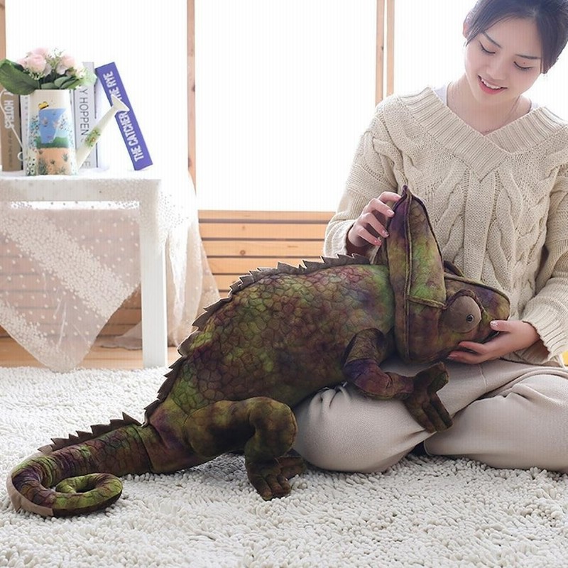 リアル過ぎる カメレオンのぬいぐるみ 可愛い ペット 爬虫類 動物 アニマル トカゲ クッション おもちゃ 子供 誕生日 抱き枕 通販 Lineポイント最大0 5 Get Lineショッピング