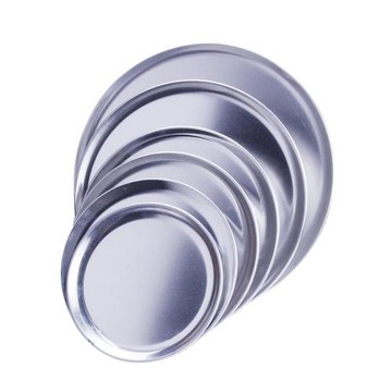 鋁合金窄邊披薩碟7 8 9 13 14寸美式餐盤比薩碟薄餅烤盤餐碟菜盤