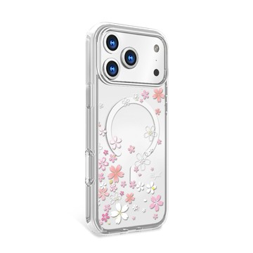 APBS iPhone 18/17/16/15/14/13/12/11系列 輕薄防摔磁吸手機殼-浪漫櫻