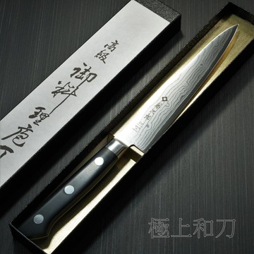 藤次郎  霞流 小刀37層大馬士革鋼 VG10 F-650  F-651【極上和刀】【日本高品質菜刀】【領券滿額再折千8/31止】
