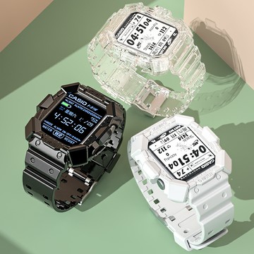 冰川裝甲殼 一體防摔殼  透冰川錶帶 適用 Apple watch 11代 10代 9代 8 7 6 42mm 46mm
