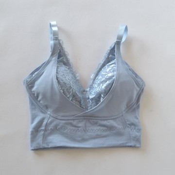 出口日本無鋼圈文胸聚攏側收上托舒適棉夏薄細肩帶可調背心式胸罩