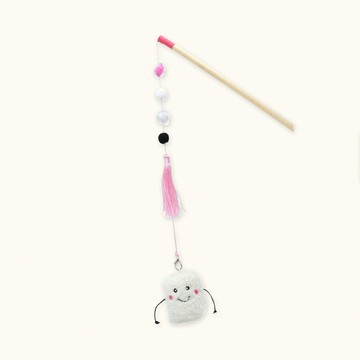 【SofyDOG】ZippyPaws 逗貓棒-軟軟棉花糖 貓草玩具 互動玩具