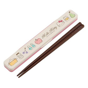 【震撼精品百貨】Hello Kitty 凱蒂貓~凱蒂貓 HELLO KITTY 筷附盒(ABC3) 日本製