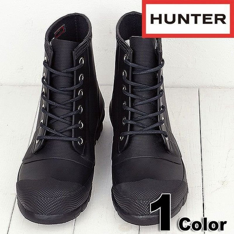 ハンター Hunter サイドゴアブーツ レインブーツ メンズ オリジナル ラバー レースアップ Blk Huw Fw14 通販 Lineポイント最大0 5 Get Lineショッピング