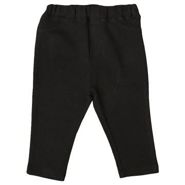 akachan honpo - 7分經典褲 耐摩擦-黑色