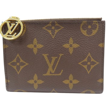 LOUIS VUITTON LV 路易威登 棕色 原花 PVC塗層帆布 雙折短夾 M25692 【二手名牌BRAND OFF】