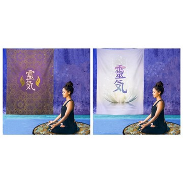 【光之捕夢網】靈氣背景布掛布床頭布瑜珈館裝飾牆布卡牆布祭壇布塔羅布桌布祭壇占星術