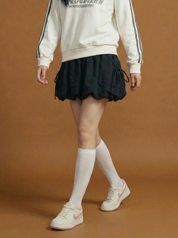 全鬆緊口袋花苞裙