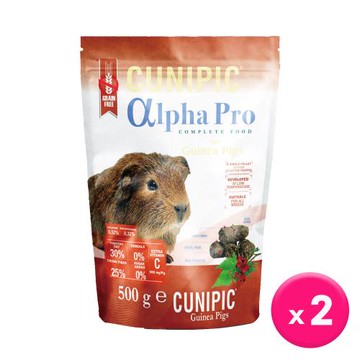 西班牙CUNIPIC-頂級專業照護系列-無穀天竺鼠飼料500g x2包
