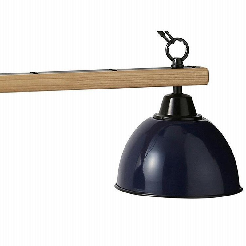 GENDER WOOD ROD-3灯ペンダントランプ ネイビー