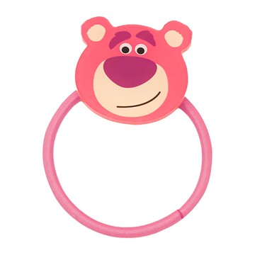 迪士尼 夏日壓克力造型髮圈 CA743-7  1個  熊抱哥 粉色