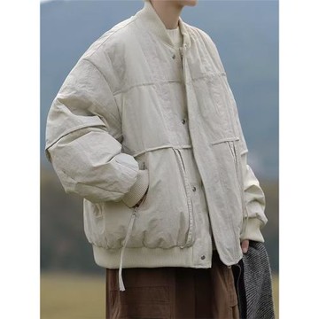 日系工裝棉衣男冬季潮牌寬松羽絨棉服美式加厚保暖面包服學生外套