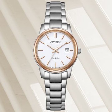 CITIZEN星辰 PAIR系列 光動能時尚腕錶 新年禮物 推薦 送禮 27.5mm / EW2319-97A