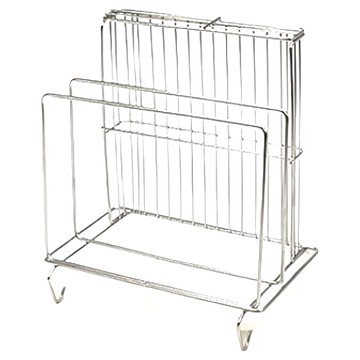 HIKARI 日光生活 304不鏽鋼刀具砧板架 瀝水盤設計 廚房收納  不銹鋼色  1個