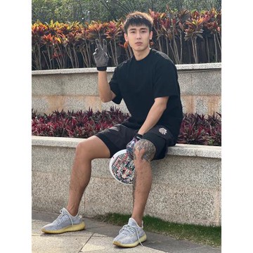 vintage簡約重磅260g純棉短袖男夏季美式潮牌純色寬松正肩T恤上衣