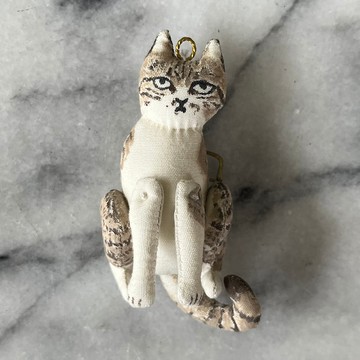 虎斑貓 墜飾胸針