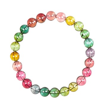 【正佳珠寶】彩碧璽 蒐藏級 極淨老礦彩虹漸層 7.5-8mm 彩碧璽