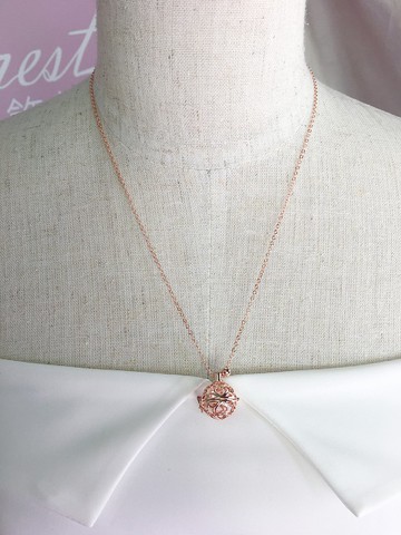 迷理玫瑰金四葉草頸鏈