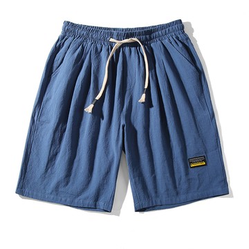 日系寬鬆仿麻抽繩短褲 / 舒適透氣薄款 / 棉麻短褲 / 5色 / L-8XL / 大尺碼【QTJBYBL618】