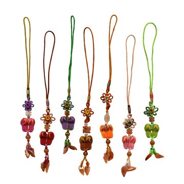 中國結手工編織吊飾│拖鞋│手作吊飾 包包掛飾 聖誕禮物