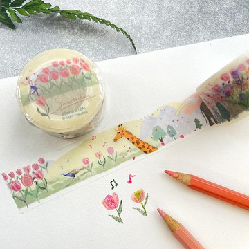 紙膠帶 - 奇幻旅程 (日本亮面和紙 2.5 cm x 10 m )