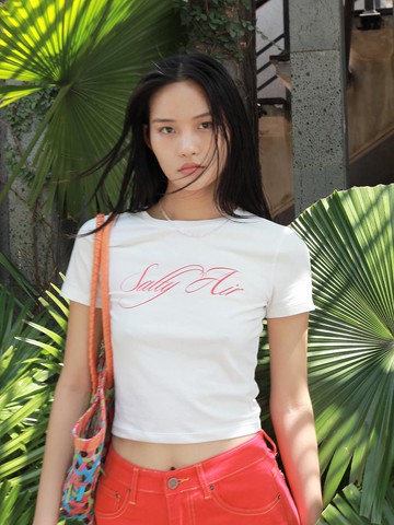 Kyss Crop Tee_White