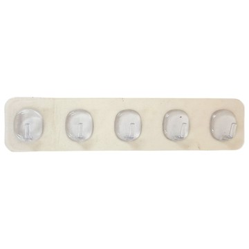 SHIMOYAMA 免鑽釘無痕壁掛式五連掛鉤置物架 27 x 6 x 2.5cm  單色  1個