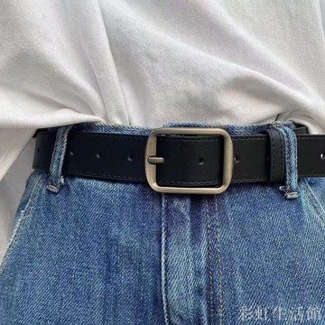 皮帶男女針扣ins風潮流韓版時尚褲腰帶學生褲帶青年腰帶男年輕人