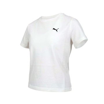 PUMA 女流行系列ESS合身短袖T恤-歐規 休閒 上衣 62974202 白黑