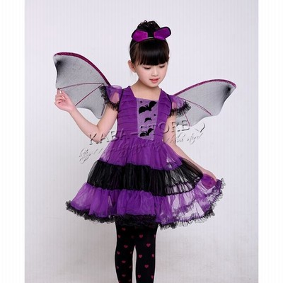 送料無料 こうもり姫  コスプレ衣装 ハロウィン 変装 仮装 コスチューム 子供 cosplay イベント アニメ クリスマス 子供用