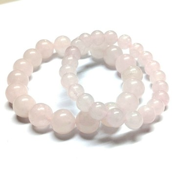 圓珠粉晶手鍊粉晶手環馬達加斯加粉晶手串