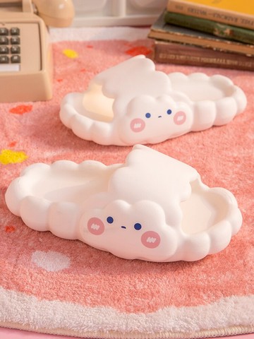 云朵踩屎感拖鞋高級感女夏季情侶室內家居浴室可愛防滑涼拖鞋男士