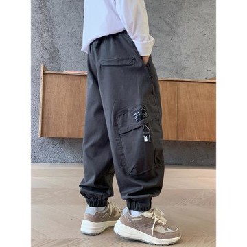 春秋新款男孩寬松兒童褲子