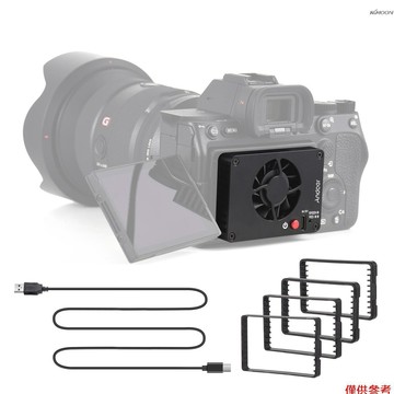 Andoer FS-04B 直冷型相機散熱器 2檔風速 鋁合金材質 標配4個卡口 適配索尼A7M4/ZVE1/A6700