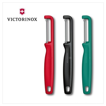 VICTORINOX 瑞士維氏 IOTA系列 直式鋸齒形削皮器 紅/黑/綠 6.0943.1 / 6.0943.3 / 6.0943.4