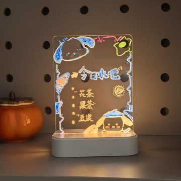 ✨臺灣出貨✨熒光亞克力夜市擺攤廣告牌展示手寫寫字板手繪發光黑板招牌塗鴉