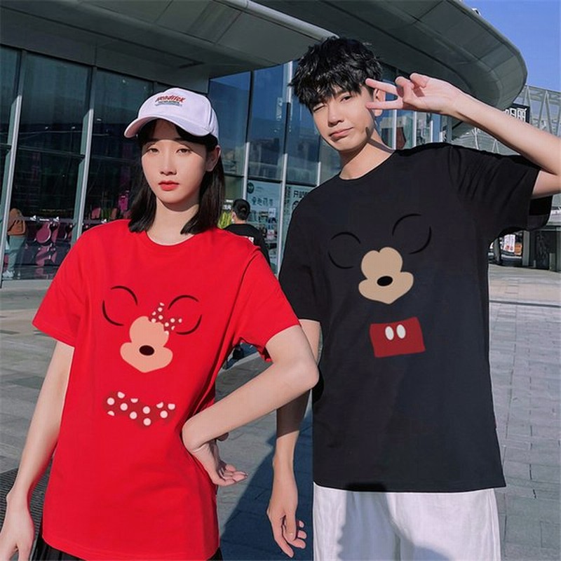 ディズニー ミッキー 半袖シャツペアｔシャツ Tシャツ トップス カットソーメンズレディース 恋人 お揃い ご夫婦 友達カップル ペアルック 春夏 通販 Lineポイント最大0 5 Get Lineショッピング