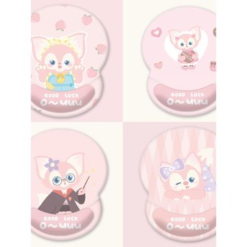 粉色玲娜貝兒鼠標墊小號硅膠護腕墊ins辦公好物女生宿舍家用腕托