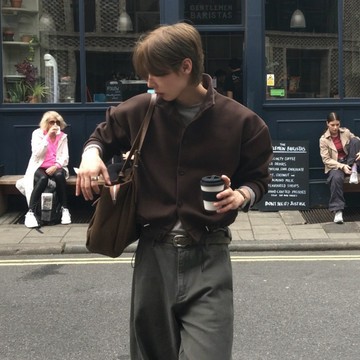 正韓現代感羅紋立領短版開襟外套 3色 YUPPIE 預購商品 0921