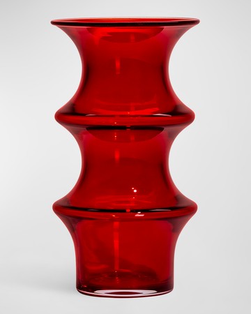 Pagod Large Clear Vase, 10"