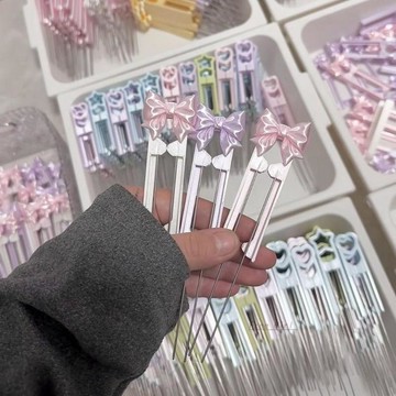 🎀新手好上手🎀豆針筆 拼豆工具 單雙針豆筆 拼豆筆 手工diy輔助神器 蝴蝶結絲綢拼豆針筆肌無力2.6mm豆子雙針輔