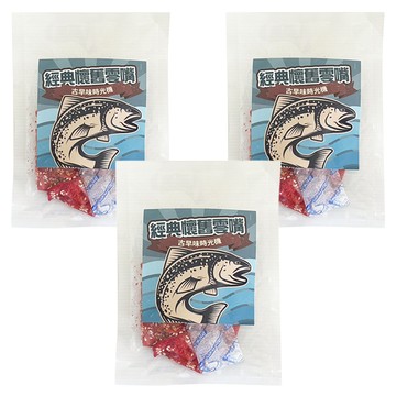 CHILL 愛吃 古早味時光機 經典懷舊海味零嘴隨手包 鐵板燒魚片 50g 3包