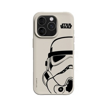 iPhone 16 Pro SolidX 貝殼灰 - 迪士尼-星際大戰 Star Wars - 星際大戰 – 風暴兵黑線條