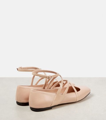 Jimmy Choo Astoria leather ballet flats