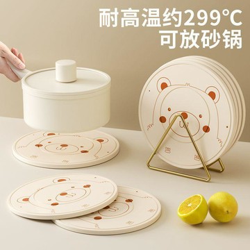 矽膠隔熱墊 耐高溫鍋墊 防燙餐墊 碗墊杯墊 餐桌保護墊 多色可選
