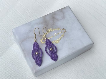 221031 Macrame 南美蠟線  耳環