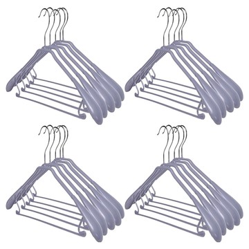 Life 北歐ins 乾濕兩用多功能防滑寬肩衣架20件組  40 x 20 x 3.5cm  灰色  1組