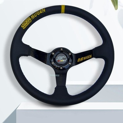 無限 MUGEN ステアリング momo 純正品 バックスキン 無限MUGEN ステアリング MOMO バックスキン 消費税無し 正規品