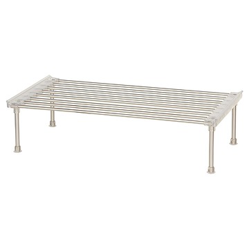 K-living 不鏽鋼碗盤收納架  40 x 20 x 10cm  透明  4個